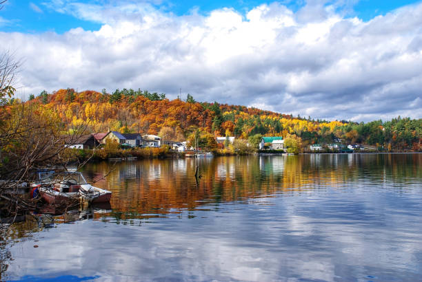 istock Wakefield, Quebec, Canada in autumn colors 1340151279