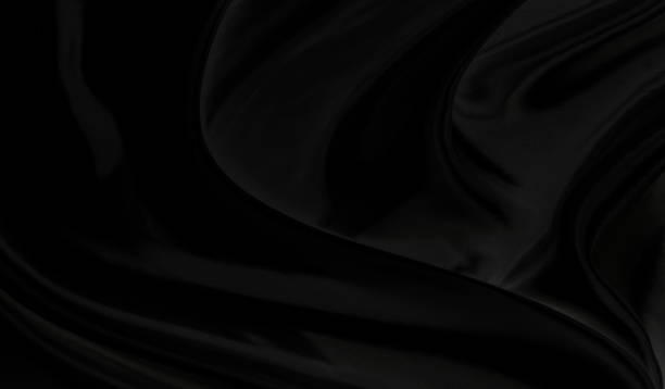 istock Black gray satin dark fabric texture luxurious shiny that is abstract silk cloth background with patterns soft waves blur beautiful. 1340152316