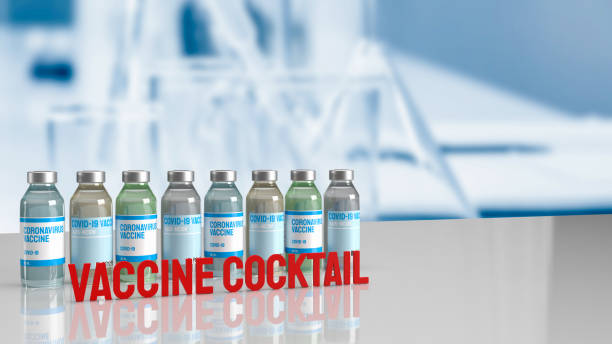 istock vaccine covid 19 for vaccine cocktail concept 3d rendering 1340160611