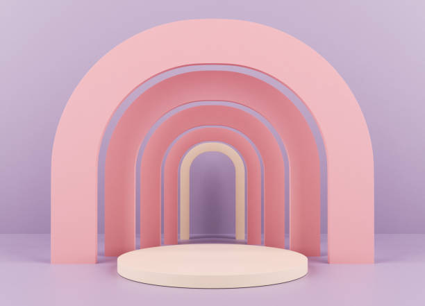 istock Abstract Arch, Colorful Background for Product Display 1340169370