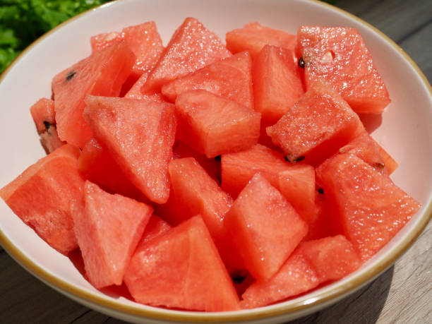 istock Fresh organic fruit watermelon, food 1340177271