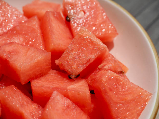 istock Fresh organic fruit watermelon, food 1340177283