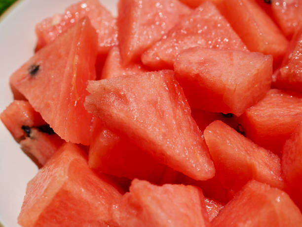istock Fresh organic fruit watermelon, food 1340177284