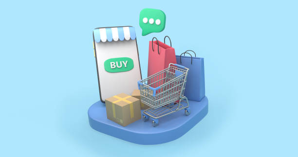 istock 3D icon - Shopping, e-payment and delivery 1340178978