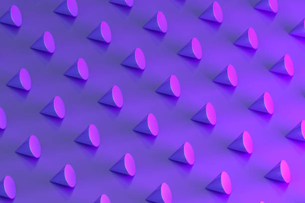 istock 3D Abstract Iridescent Geometric Shapes Background 1340186487