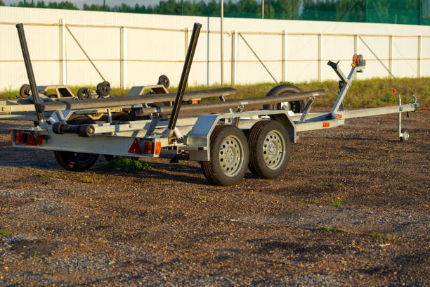 istock A tug for transporting motor boats using a car 1340188675