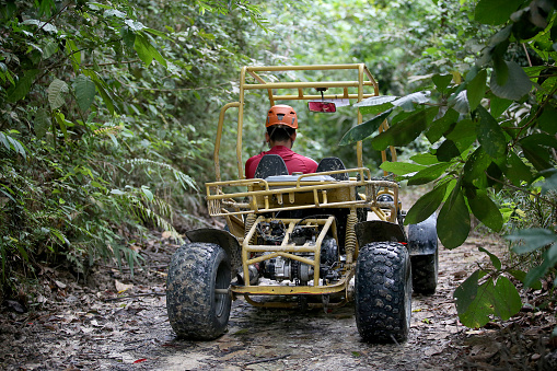 All-terrain vehicle (ATV) ride in Malaysia.