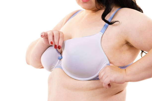 istock Woman big breast wearing bra 1340203706
