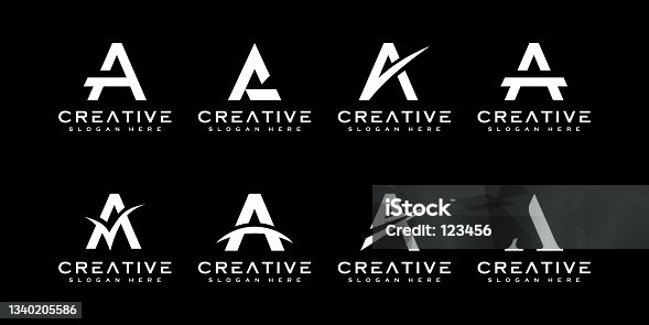 Résumé Lettre Ad Lettre Initiale Moderne Logo Vecteurs libres de droits et  plus d'images vectorielles de Abstrait - Abstrait, Affaires, Art - iStock