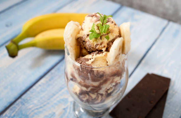 istock Chocolate banana ice cream. 1340209534