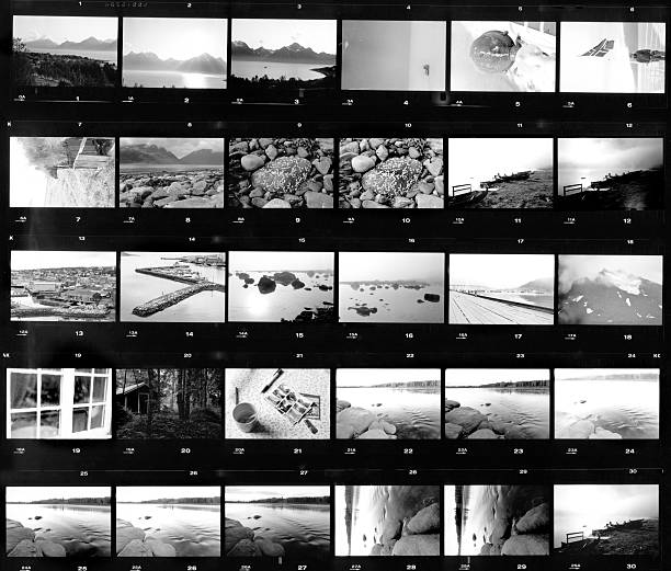 istock Real test strip for a black and white print 134021033