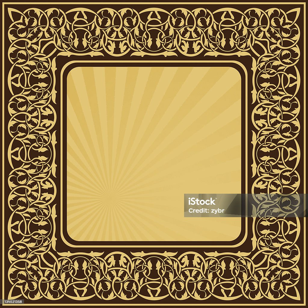 Rechteck gold frame - Lizenzfrei Abstrakt Vektorgrafik
