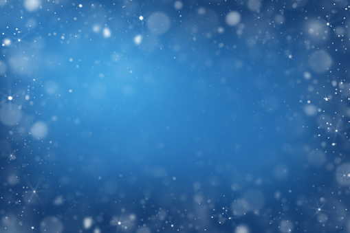 snow christmas magic lights background