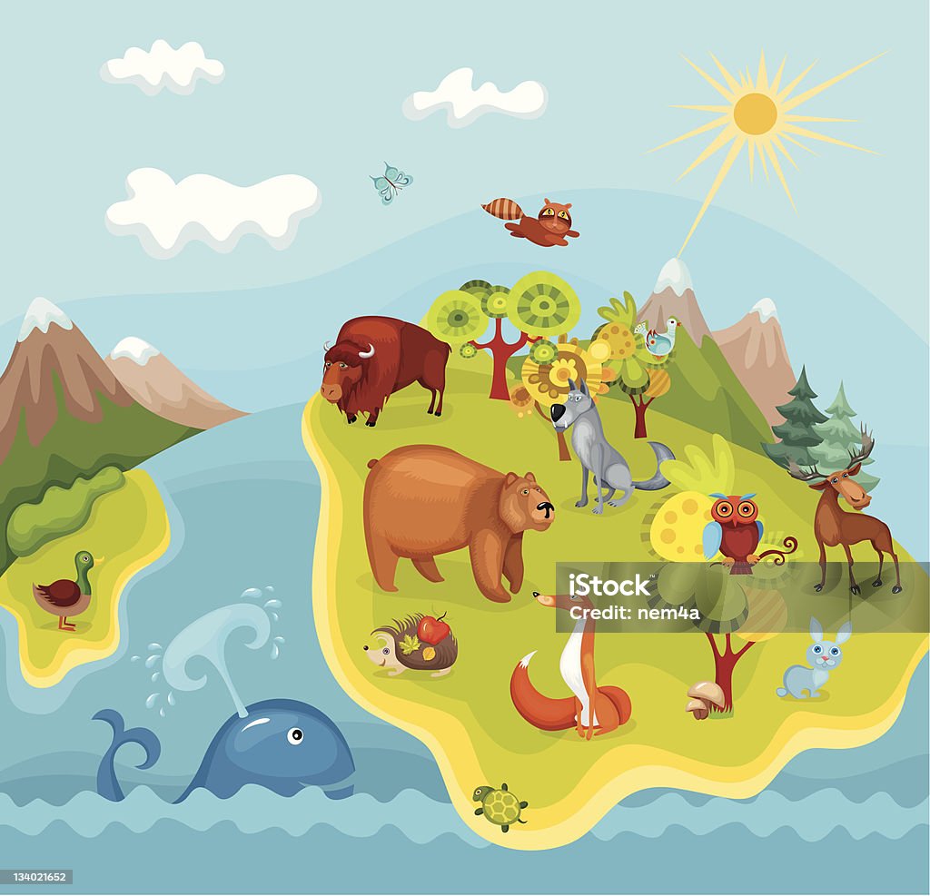 Animal Planet Stock Illustration - Download Image Now - American Bison,  Animal, Animal Themes - iStock