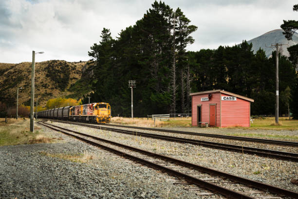 Traveling Taieri gorge railway, New Zealand