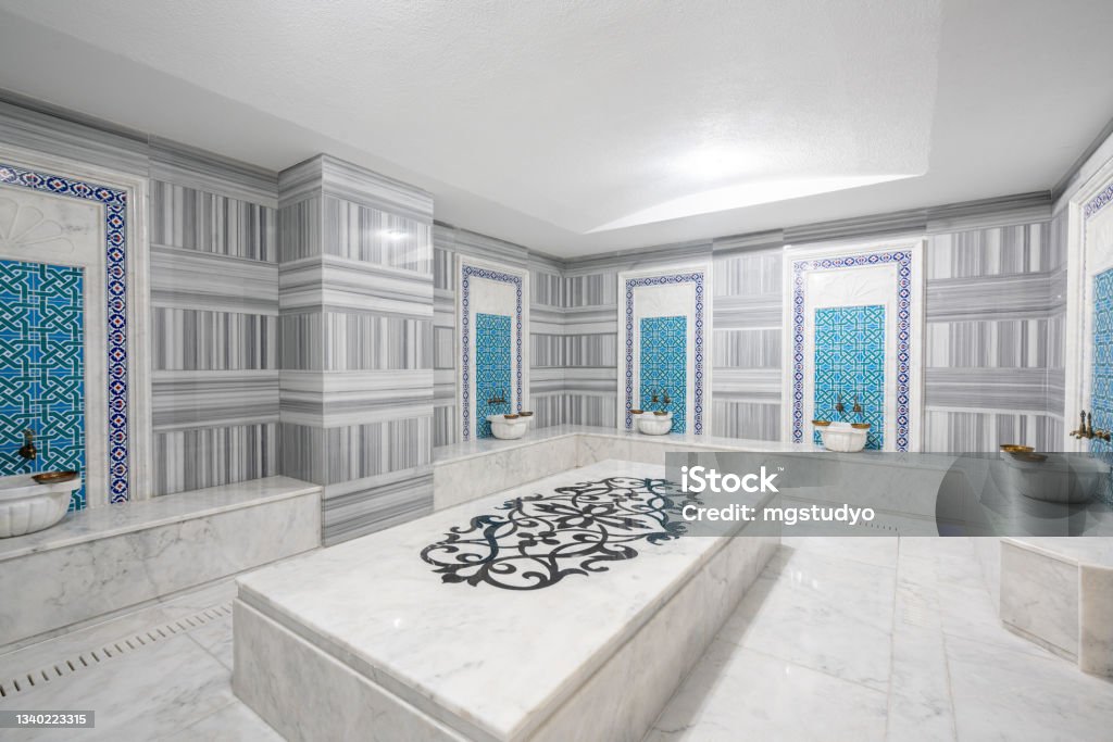 İnterior of Turkish Bath Turkish Bath Stock Photo