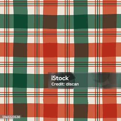 istock Christmas Tartan seamless Pattern. 1340223530
