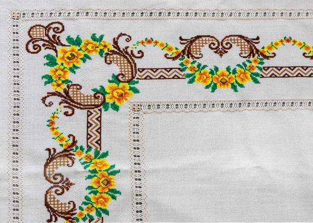 Handmade embroidery, folk arts and crafts