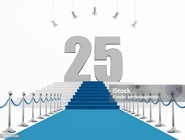 25jähriges Jubiläum Stockfoto und mehr Bilder von Zahl 25 - Zahl 25, Blau, Ereignis