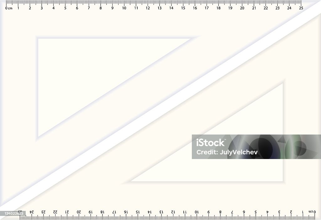 Triangle-Lineal - Lizenzfrei Ausrüstung und Geräte Vektorgrafik