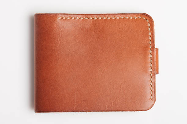 istock Back of brown leather wallet 1340227961