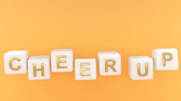 istock Image of cheering for support in work or study cooperation,The letter 