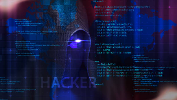 istock The hacker broke the security in the system.The dangers of digital thieves,hacker wearing hood and glasses,side view. 1340228976