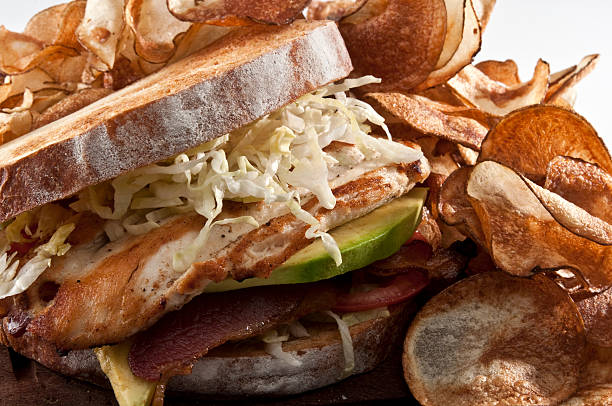 istock Grilled chicken,bacon, and avocado sandwich 134022989