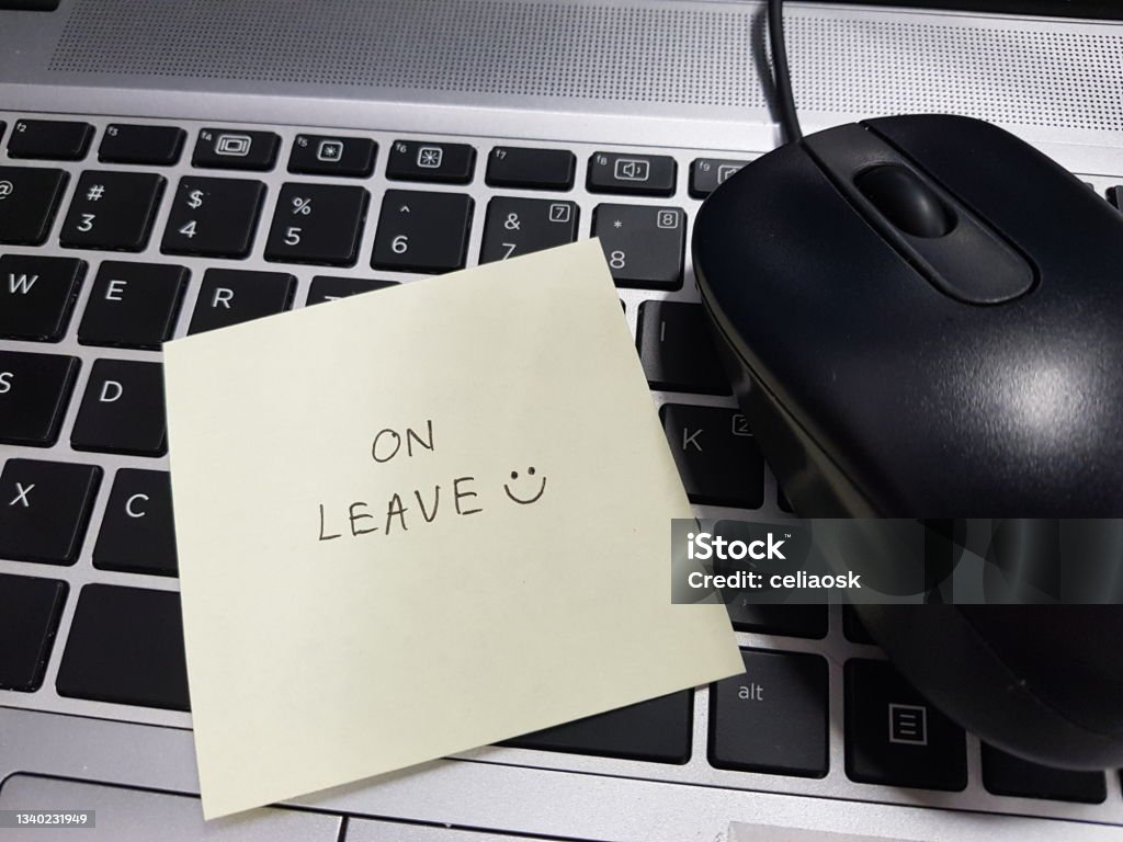 Annual leave. Out of office. Taking a break from work Leaving Stock Photo