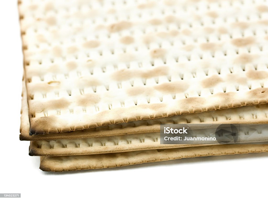 Matzos primo piano - Foto stock royalty-free di Cibi e bevande