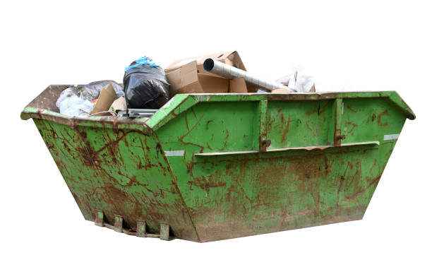 istock Green skip (dumpster) for municipal waste or industrial waste, Isolated 1340234415