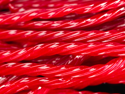 Red licorice candies