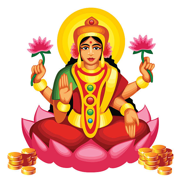 LAKSHMI vector art illustration