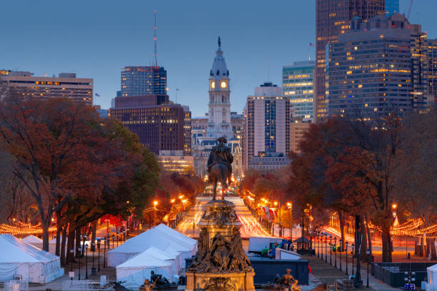 istock Philadelphia, Pennsylvania, USA Overlooking Benjamin Franklin Parkway 1340242854