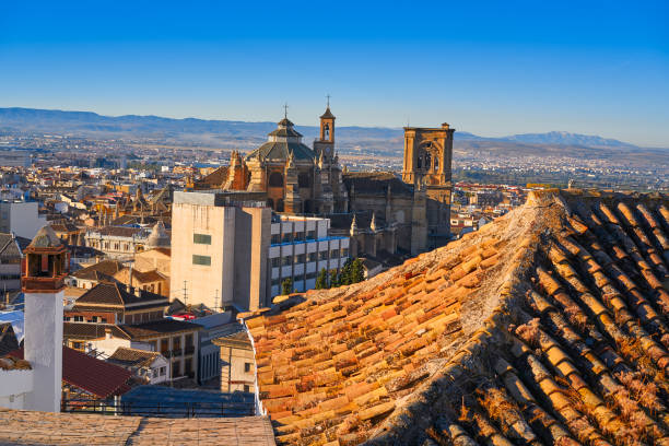 istock Granada Cathedral view from Albaicin Spain 1340244660