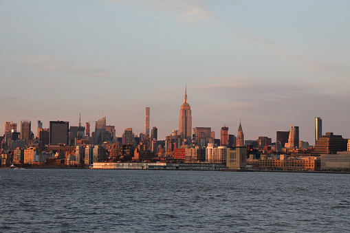 New York city Manhattan downtown skyline cityscape
