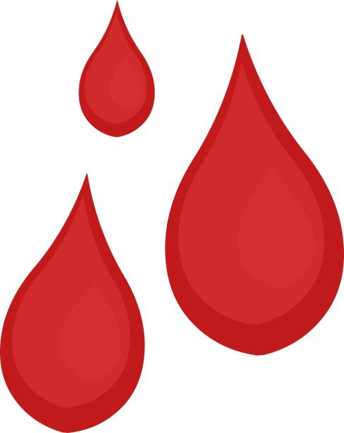 Vector Illustration Of Blood Drops Stock Illustration - Download Image Now  - Blood, Cartoon, Drop - iStock