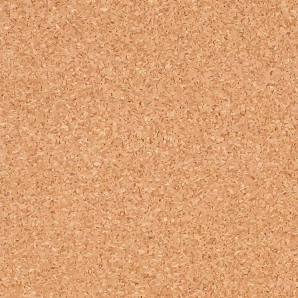 stockillustraties, clipart, cartoons en iconen met seamless realistic cork background tileable pattern vector illustration - prikbord