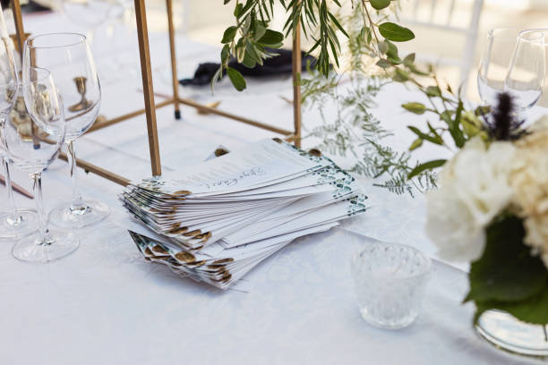 istock Shot of an elegantly decorated table at a wedding reception 1340253641