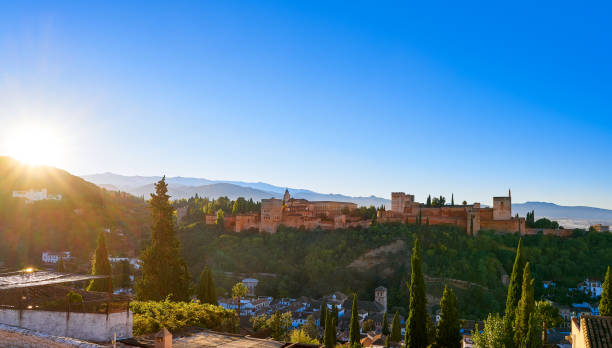 istock Alhambra sunrise light in Granada of Spain 1340253686