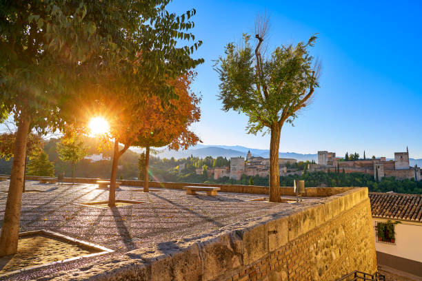 istock Alhambra in Granada from San Nicolas 1340253832