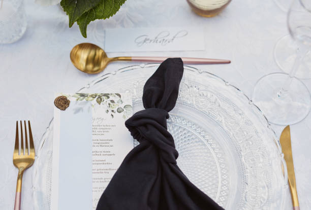 istock Shot of an elegantly decorated table at a wedding reception 1340254008