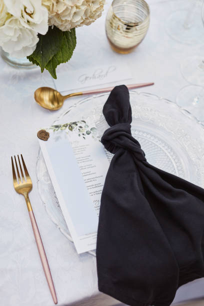 istock Shot of an elegantly decorated table at a wedding reception 1340254009