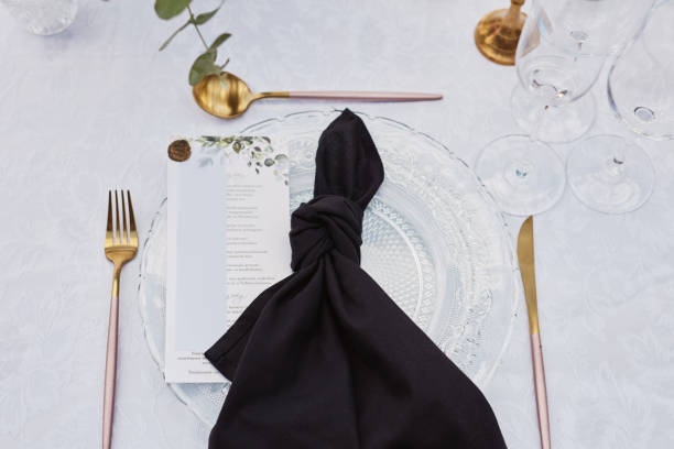 istock Shot of an elegantly decorated table at a wedding reception 1340254012