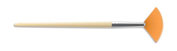 istock Realistic artist paintbrush isolated on white background 1340257884