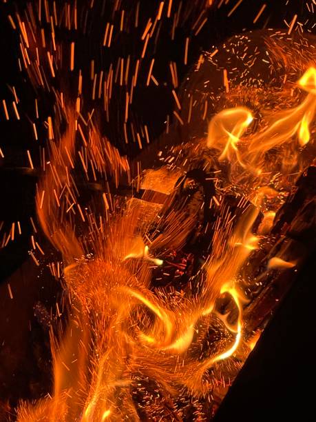 istock A flame burning in a brazier in the dark 1340261061