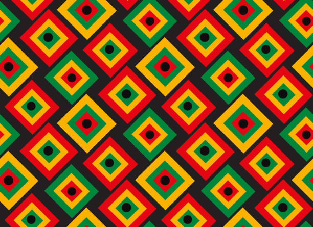 Black history month seamless Pattern, repeating texture. Background wallpaper or paper. Vector illustration Black history month seamless Pattern, repeating texture. Background wallpaper or paper. Vector illustration. kwanzaa stock illustrations