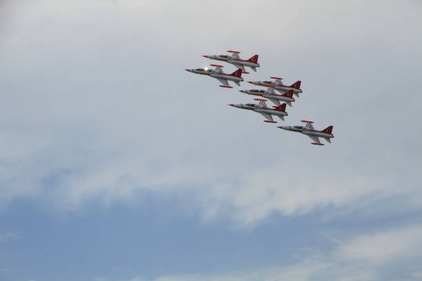 Turkey’s Izmir marks 99th anniversary of Liberation Day IZMIR, TURKEY - SEPTEMBER 09 : Turkish Stars, the aerobatic demonstration team of the Turkish Air Forces, perform within the 96th Independence day of Izmir, Turkey on September 09, 2021 Izmir stock pictures, royalty-free photos & images