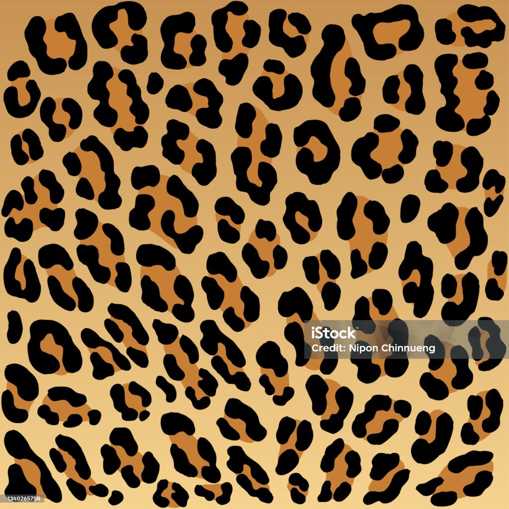 Leopard Seamless Pattern Vector Design And Isolated Background Seamless ...