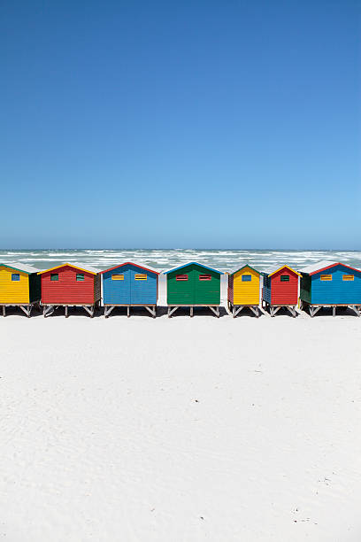 istock Row of Colorful Beach Huts 134026884